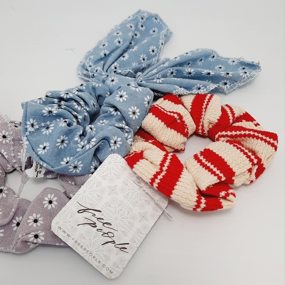 NEW Free People 3 PK Scrunhies - Picture 8 of 8